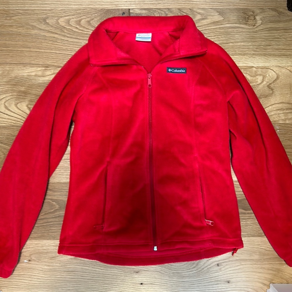 Columbia Benton Springs Women’s Red Full Zip Fleece (S)